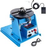 VEVOR Positionneur rotatif de soudage 30 kg, table tournante de positionnement de soudage 0-90° 1-12RPM 80W, avec mandrin de tour à 3 mâchoires de 31,4 cm et support de torche de soudage pour coupe,
