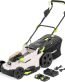 Murray Tondeuse à Gazon sans Fil 2x20V Li-ION avec Moteur à Induction 2900 TR/Min MU-BAT-LM37-KIT – Largeur de Coupe 37cm, Bac de Ramassage 35L, 6 Niveaux de Hauteur – Mulching, Arrière, Bac