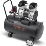VEVOR Compresseur d'Air sans Huile, Réservoir Acier 75 L, 2,65 kW, 14,6 CFM 90 PSI, Pression Max 125 PSI, Compresseur Silencieux Portable pour Réparation Automobile, Gonflage Pneus, Peinture Pistolet