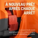 Tronçonneuse thermique 38 cm³ guide 35 cm Smart Start Air Injection LowVib