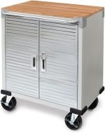 Établi mobile 4 tiroirs avec plateau bois