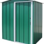 Abri de jardin en métal 9,16 m2 portes coulissantes ventilation