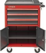 Servante d’atelier 3 tiroirs charge 25 kg par tiroir charge totale 200 kg roues 100 mm verrouillage central
