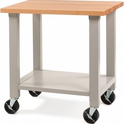 Établi mobile 4 tiroirs avec plateau bois