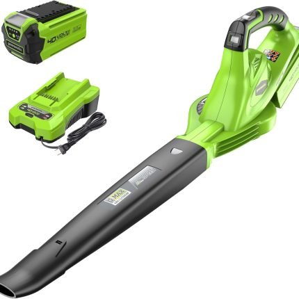 Souffleur sans fil 40 V vitesse variable 150 mph débit 130 CFM batterie 2 Ah chargeur inclus