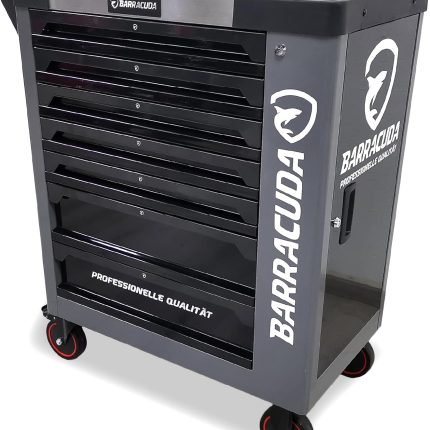 Servante d’atelier 7 tiroirs outillés avec armoire latérale