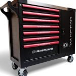 Servante atelier 7 tiroirs avec 390 outils et porte latérale