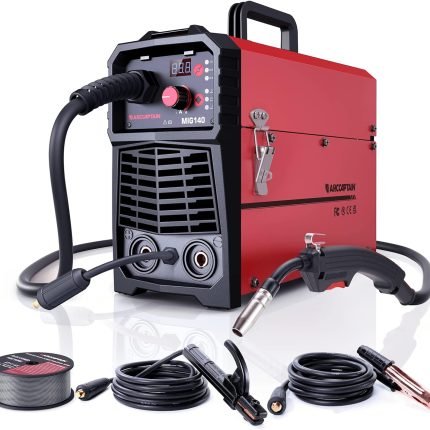 ARCCAPTAIN Poste à Souder MIG MAG, 200Amp 6 en 1 Gaz MIG/Sans gaz Flux Core MIG/Électrode Enrobée/Lift TIG/Soudage par points/Pistolet à fil 230V Machine de soudage multi-processus en aluminium