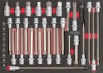 Composition d’outils 6 tiroirs 428 pièces pour servante d’atelier