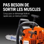 Tronçonneuse thermique 38 cm³ guide 35 cm Smart Start Air Injection LowVib