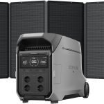 Station électrique portable EF ECOFLOW DELTA Pro 3, batterie LFP 4 096 Wh, extensible à 12 kWh, sortie CA 230 V 4 000 W, générateur solaire pour usage domestique, camping, urgences, camping-cars