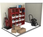 Abri de jardin en métal 4,37 m² toit monopente avec lucarne anthracite