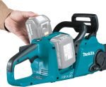 Tronçonneuse sans fil 36 V 2 x 18 V guide 35 cm vitesse chaîne 20 m/s tension sans outil