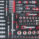 Composition d’outils 6 tiroirs 428 pièces pour servante d’atelier