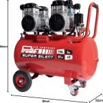 Compresseur d’atelier silencieux 100 L 3 CV 8 bars 230 V sur roues