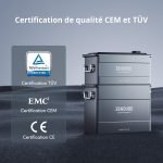 Batterie solaire 1920 Wh extensible à 7680 Wh IP65 auto-chauffante