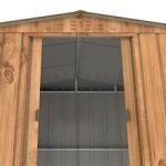 Abri de jardin métal 4,37 m² acier galvanisé portes coulissantes ventilation toit renforcé