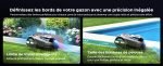 Robot tondeuse 1600 m² RTK avec coupe en U et bordures