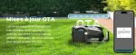 Robot tondeuse 1600 m² RTK avec coupe en U et bordures