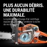 Tronçonneuse thermique 38 cm³ guide 35 cm Smart Start Air Injection LowVib
