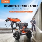 Nettoyeur haute pression à gaz 3500 PSI 10 L/min avec 5 buses
