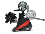 Motobineuse sans fil 2×18 V largeur 30 cm profondeur 20 cm avec 2 batteries 3,0Ah et chargeur double