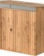 Duramax TOP Shed 8 x 6 4.37 m² Abri de jardin en métal, fabriqué en acier galvanisé, structure de toit renforcée, sans entretien et résistant aux intempéries, Grain de bois