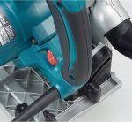 Scie plongeante 1300 W lame 165 mm rail de guidage profondeur coupe 56 mm 5200 tr/min
