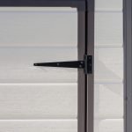 Abri de jardin monopente 1,8 m² polypropylène anti-UV plancher fenêtre charge toiture 75 kg/m²