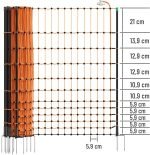 Filet électrifiable pour volailles 50 m hauteur 112 cm 16 piquets double pointe