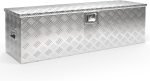 Caisse à outils aluminium 76 x 32 x 24,5 cm 59 L hydrofuge fermeture à charnière centrale