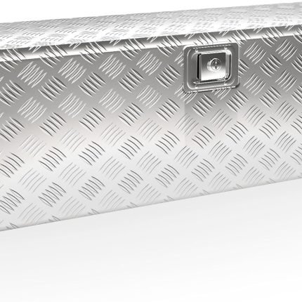 Caisse à outils aluminium 76 x 32 x 24,5 cm 59 L hydrofuge fermeture à charnière centrale