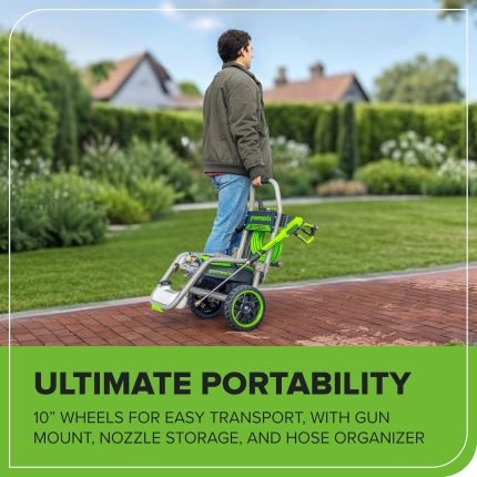 Nettoyeur haute pression électrique 2700 PSI 2,3 GPM tuyau 7,62 m