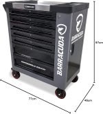 Servante d’atelier 7 tiroirs outillés avec armoire latérale