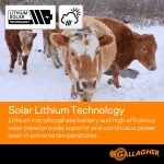 Électrificateur de clôture solaire lithium 0,3 J 32 km