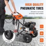 Nettoyeur haute pression à gaz 3500 PSI 10 L/min avec 5 buses