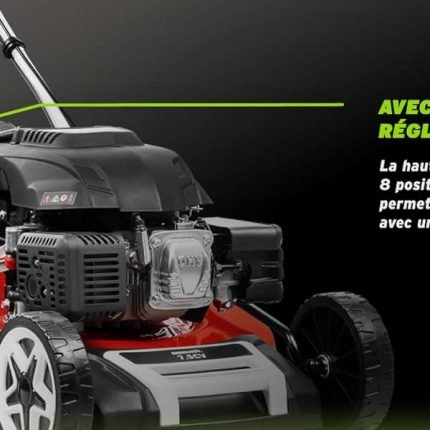 Tondeuse thermique autotractée démarrage électrique lame 53 cm bac 65 L