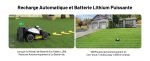 Robot tondeuse sans fil périphérique 800 m² AWD avec 4G