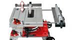 Scie circulaire sur table 2000 W lame 250 mm glissière de découpe table extensible et piètement repliable