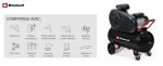 Compresseur à air 50 L 3000 W 10 bar 430 l/min