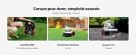 Robot tondeuse 500 m² sans fil périphérique AWD avec garage et cartographie automatique