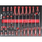 Servante d’atelier 12 tiroirs avec outils plan de travail bois et roulettes