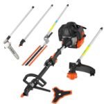 Débroussailleuse thermique 62 cm³ 3,5 CV 2 en 1 avec lame 3 dents et tête à fil
