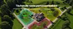 Robot tondeuse sans fil périphérique 700 m² triple caméra