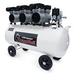 Compresseur d’air 100 L 8 bar sans huile 590 l/min 3300 W avec séparateur d’eau et réducteur de pression