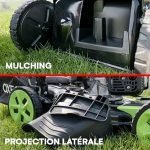 Tondeuse thermique 53 cm autotractée avec bac 65 L