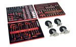 Servante d’atelier 257 outils 7 tiroirs porte latérale et tiroir vertical