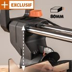 Scie à onglet coulissante multi-matériaux 255 mm 2000 W biseau 0–45° onglet 50–50°