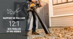 Aspirateur souffleur sans fil 40 V 335 km/h sac 35 L
