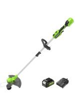Coupe-bordure débroussailleuse batterie 48 V avec 2 batteries 4 Ah fil 38 cm lame 25 cm